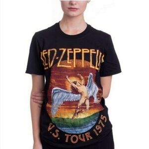 Led Zeppelin US Tour 1975 Tee Sz S